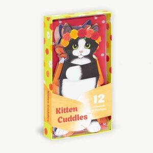 Chronicle Books Kitten Cuddles Set of 12 Notecards & Envelopes Stationery